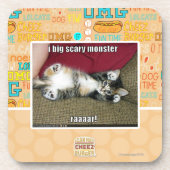 Großes beängstigendes Monster I Getränkeuntersetzer (Vorderseite)