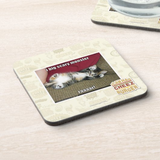 Großes beängstigendes Monster I Getränkeuntersetzer (Linke Seite)