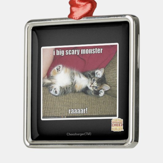 Großes beängstigendes Monster I Ornament Aus Metall (Links)