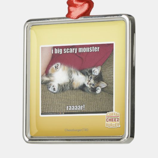 Großes beängstigendes Monster I Ornament Aus Metall (Links)