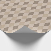 Grosses, beigefarbenes Papier für die Raute Geschenkpapier (Ecke)