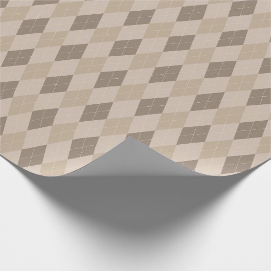 Grosses, beigefarbenes Papier für die Raute Geschenkpapier (Ecke)