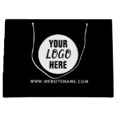 Großes benutzerdefiniertes Logo/Text-Shopping Große Geschenktüte (Vorderseite)