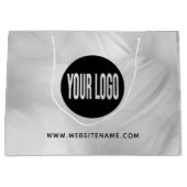 Großes benutzerdefiniertes Logo/Text-Shopping Große Geschenktüte (Vorderseite)