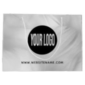 Großes benutzerdefiniertes Logo/Text-Shopping Große Geschenktüte (Rückseite)