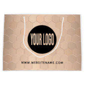 Großes benutzerdefiniertes Logo/Text-Shopping Große Geschenktüte (Vorderseite)