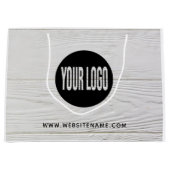 Großes benutzerdefiniertes Logo/Text-Shopping Große Geschenktüte (Vorderseite)