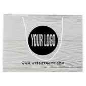 Großes benutzerdefiniertes Logo/Text-Shopping Große Geschenktüte (Rückseite)