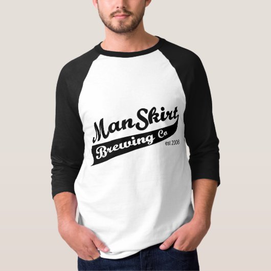 Großes Bierbaseball-Shirt T-Shirt (Vorderseite)