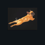 Großes Bild und Name des Hauses Leinwanddruck<br><div class="desc">Pet Wasserfarbe Bild und Name Stretched Leinwand. Schwarzer Hintergrund. Benutzerdefinierte Leinwand für Haustiere. Entweder schicken Sie mir ein Bild Ihres Hundes, das ich benutzen kann, verändern Sie das Bild selbst, oder sagen Sie mir die Hunderasse, und ich kann Ihnen ein Mockup des Schildes schicken. Das ist ein französischer Bulldogge. Die...</div>