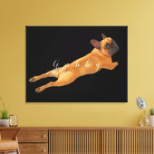 Großes Bild und Name des Hauses Leinwanddruck (Insitu (Wohnzimmer))