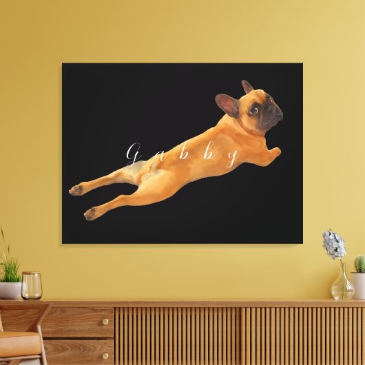 Großes Bild und Name des Hauses Leinwanddruck (Insitu (Wohnzimmer))