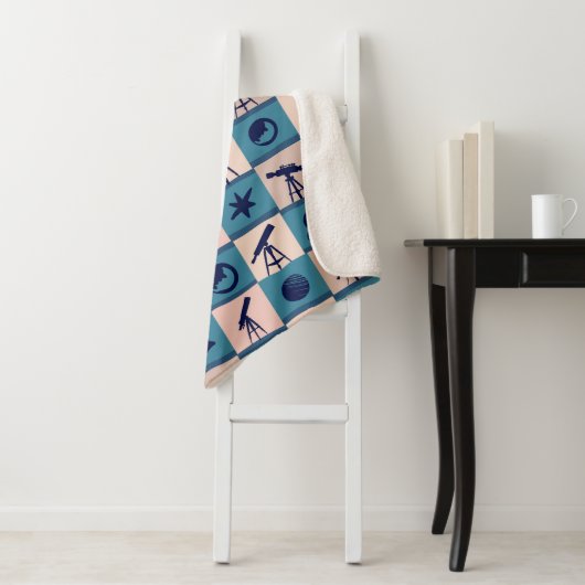 Großes Blanket-Teleskopmuster Sherpadecke (Beispiel)