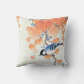 Großes Blatt auf der Plane-Zweigniederlassung - Oh Kissen (Rückseite)