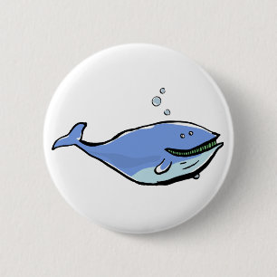 großes Blau Button