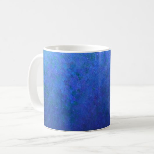 Großes Blau Kaffeetasse (Vorderseite Links)