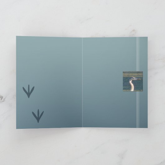 Großes Blau Karte (Innenseite)