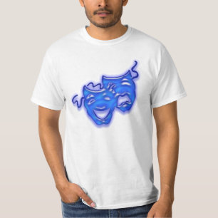 Großes Blau maskiert T - Shirt