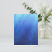 Großes Blau Postkarte (Stehend Vorderseite)