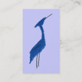 GROSSES BLAU-REIHER-Visitenkarte Visitenkarte (Rückseite)