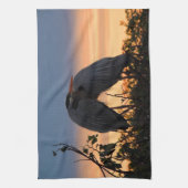 Großes Blau-Reiherpaar-Geschirrtuch-Set Geschirrtuch (Vertikal)