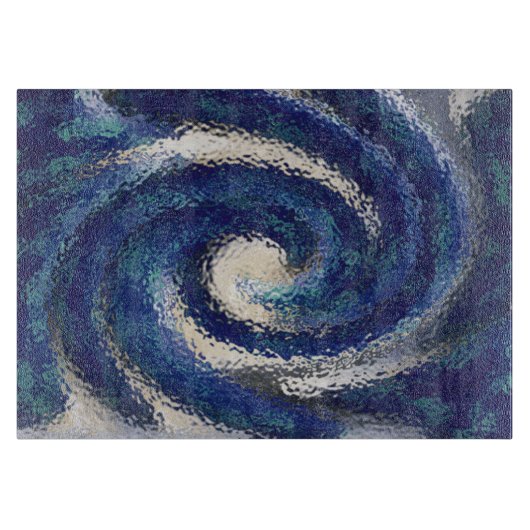 Großes Blau Schneidebrett (Vorderseite)