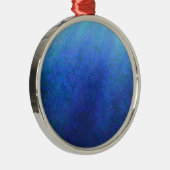 Großes Blau Silbernes Ornament (Rechts)