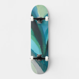 Großes blaues Blatt I Skateboard