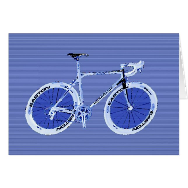 großes blaues Fahrrad (Vorderseite (Horizontal))