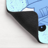 Großes blaues Flugzeug Mousepad (Ecke)