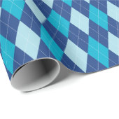 Grosses blaues Raute-Umschlagpapier Geschenkpapier (Rolleneckpunkt)