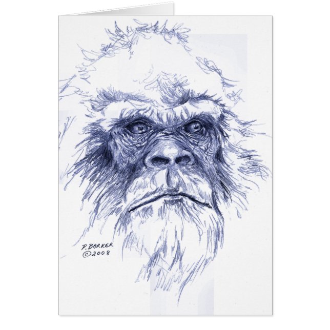 Großes blaues Sasquatch (Vorne)