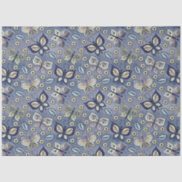 Grosses blaues Schmetterlingsmuster Seidenpapier