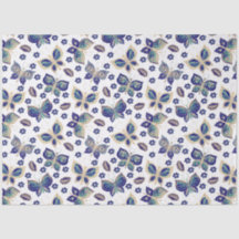 Grosses blaues Schmetterlingsmuster