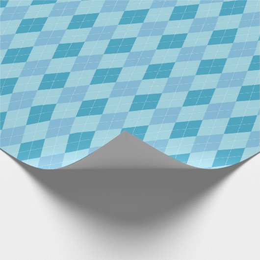 Grosses blaues Tonpapier für die Raute Geschenkpapier (Ecke)