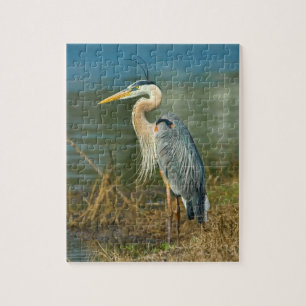 Großes BlueHeron Foto-Puzzlespiel Puzzle