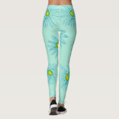 Großes Blumendesign Leggings (Rückseite)