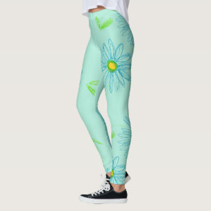 Großes Blumendesign Leggings