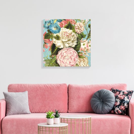Grosses Blumengesteck Leinwanddruck (Insitu (Wohnzimmer))