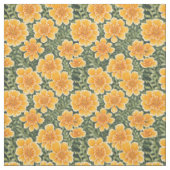 Großes Blumenmuster Ringelblumen Stoff (Muster)
