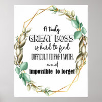 Großes Boss Gold Scripting Poster