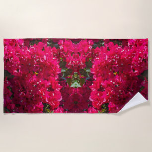 Großes Bougainvillea Strandtuch