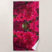 Großes Bougainvillea Strandtuch (Vorderseite)
