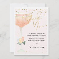 Grosses Brautparty aus Glasbläsern Danke Karte