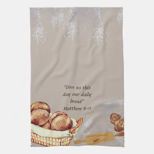 Grosses Brot über die Print-Schürze Geschirrtuch (Vertikal)