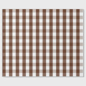 Grosses Brot und Weißes Gingham Wrapping Paper Geschenkpapier (Flach)