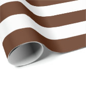 Großes Brown und Weiß-Streifen-Packpapier Geschenkpapier (Rolleneckpunkt)