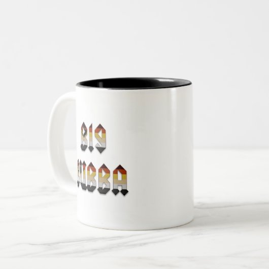 Großes Bubba Zweifarbige Tasse (Vorderseite Links)