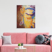 Grosses Buddha-Gesicht Leinwanddruck (Insitu (Wohnzimmer))