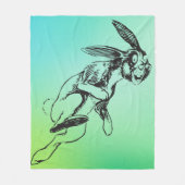 Grosses Bunny Jack Rabbit Fleecedecke (Vorderseite)